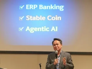 진옥동 신한금융 회장, 'USDT' 테더 부사장과 면담