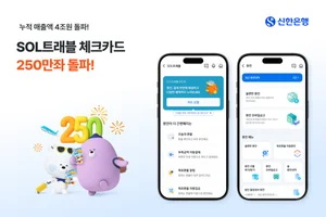 신한은행, SOL트래블 체크카드 250만좌 돌파 기념 이벤트