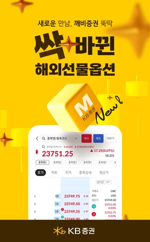 KB證, 황금연휴 ‘싹 바뀐 해외선물옵션’ 이벤트 실시