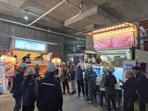 대우건설 ‘대우네 뿌듯트럭’, 현장 직원 마음을 사로잡다