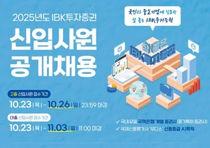 IBK證, 2025년 대·고졸 신입사원 공개채용