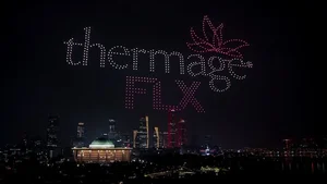 솔타메디칼코리아, 써마지 500만 달성 기념 드론쇼