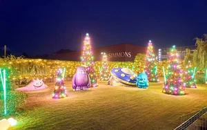 시몬스, 이천 ‘시몬스 테라스’서 크리스마스 트리·일루미네이션 선보여