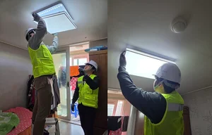 한전KDN, 기후위기 취약계층에 고효율 LED 조명기기 설치