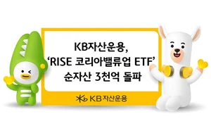 KB자산운용, ‘RISE 코리아밸류업 ETF’ 순자산 3천억 돌파