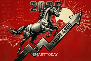 증시, 적토마 기운 받았다..첫날 4300 사상 첫 돌파