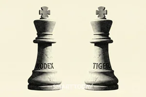 '잔칫날 재 뿌리기' KODEX·TIGER 100조 이벤트 '장군멍군'