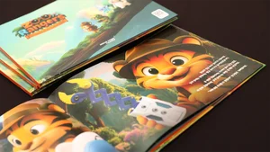 미래에셋증권, 유튜브 AI콘텐츠 기반 동화책 ‘동물원정대’ 어린이도서관 기부