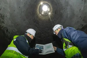 DL이앤씨, RBM 공법으로 120m 부산 신항 수직터널 굴착 완료