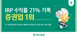 하나증권, IRP 수익률 21%..