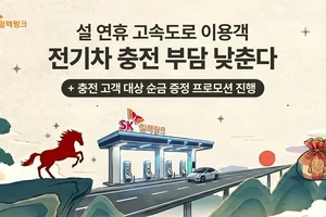 SK일렉링크, 설 연휴 고속도로 휴게소 전기차 충전 혜택 강화 나서