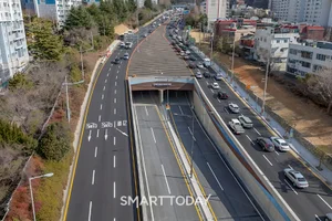 GS건설, 부산 최초 대심도 터널 '만덕센텀 고속화도로' 개통