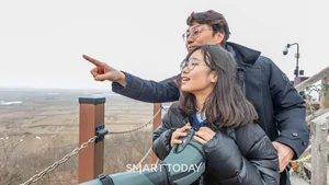 GS건설, 임직원 가족 ‘두루미 탐조 활동’