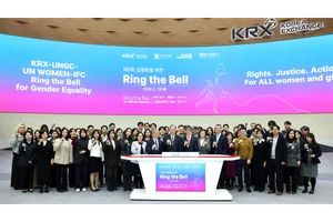 한국거래소, '성평등을 위한 링 더 벨' 행사 개최