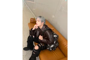 에이티즈 민기, MCM 공항패션 선보여