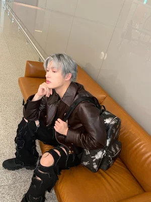 에이티즈 민기, MCM 공항패션 선보여