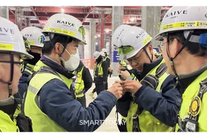 ‘굿모닝 인사 한마디’ ...반도건설, 건설현장 안전문화 캠페인 전개