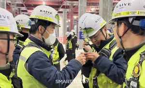 ‘굿모닝 인사 한마디’ ...반도건설, 건설현장 안전문화 캠페인 전개