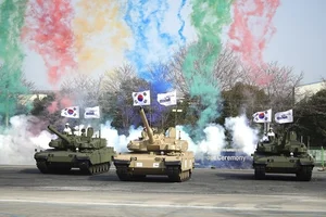 50℃ 폭염에도 임무수행 가능한 
'중동형 K2 전차' 실물 처음 공개