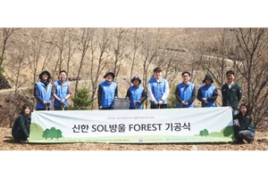 신한금융, 산불에 초토화 안동 숲 복원