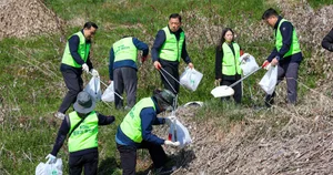 한전KDN, 영산강 물사랑 플로깅