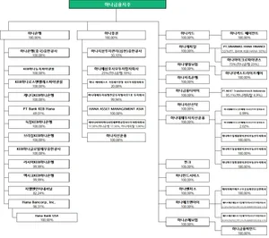 [표] 하나금융그룹 계통도