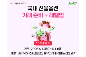 한국투자증권, 뱅키스 국내 선물옵션 거래 이벤트