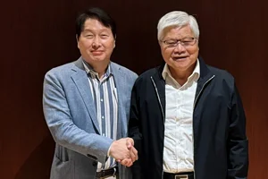최태원 SK 회장, 대만서 웨이저자 TSMC 회장과 회동