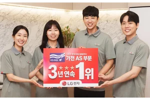 LG전자, 한국서비스품질지수 가전제품 A/S 부문 3년 연속 1위