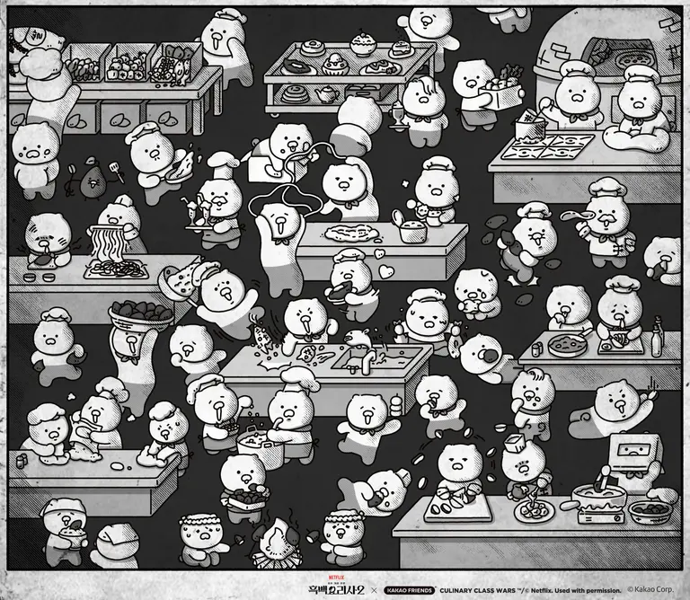 카카오프렌즈, 넷플릭스 히트작과 협업 진행