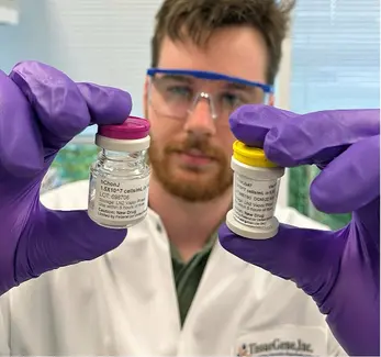 미국 임상 3상 투약에 사용된 코오롱티슈진의 TG-C 임상 시료 / 출처=코오롱티슈진 홈페이지