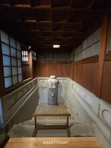 도고온천의 황실 전용 욕실 유신덴. 사진=박재형 기자