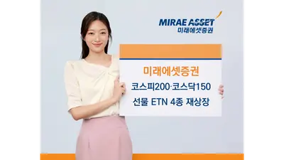미래에셋증권, 대표지수 선물 ETN 4 종목 재상장