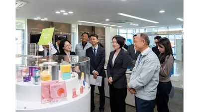 이소영 중기장관, 한국콜마 세종공장 방문…K-뷰티 동반성장 확인