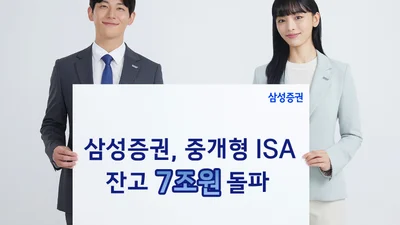 삼성증권, 중개형 ISA 잔고 7조원 돌파