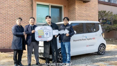 HDC현대산업개발, 자립준비 청년 창업 지원...희망드림빌더 3기 최우수 수료생에 차량 지원