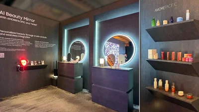 아모레퍼시픽, 삼성전자 'AI 뷰티 미러'에 피부 분석 기술 탑재