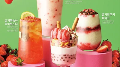 더본코리아 빽다방, '딸기 시즌 한정 신메뉴' 4종 출시