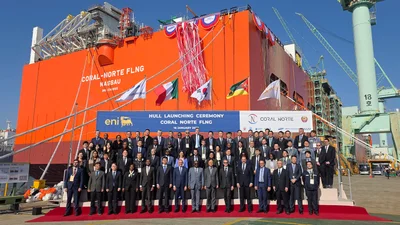 '해양사업 강자' 삼성重, FLNG '코랄 노르트' 성공적 진수