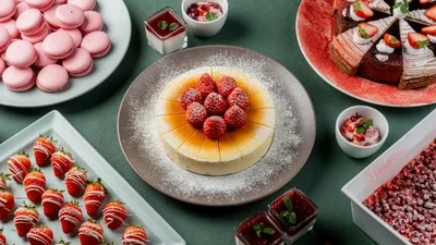 본푸드서비스, 호텔 뷔페 레스토랑서 겨울 시즌 딸기 디저트 출시