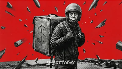 포탄 뚫고 달리는 중동 배달원…목숨 건 할당량 채우기