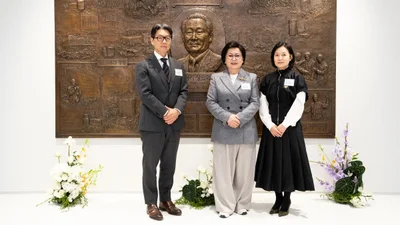 한미그룹, '제약인' 故 임성기 선대회장 철학 담은 조형물 제막