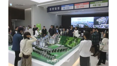 ‘용인 플랫폼시티 라온프라이빗 아르디에’ 견본주택 주말 1.3만명 '북적'