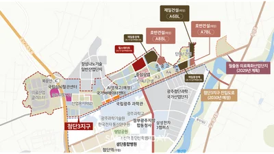 전남광주 통합 앞두고 '광주 첨단3지구' 주목...AI·데이터·의료 집결
