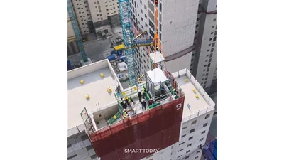 현대건설, 국내 첫 ‘모듈러 엘리베이터’ 적용…공기 최대 2개월 단축