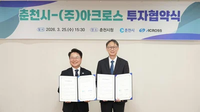 아크로스, 춘천시 투자 지원 기업 선정