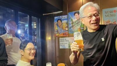 금주 방한 젠슨 황, 이번엔 총수들과 '삽겹살에 소맥' 회동?
