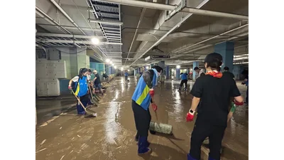 신한은행, 거제·통영 수해복구 임직원 봉사활동