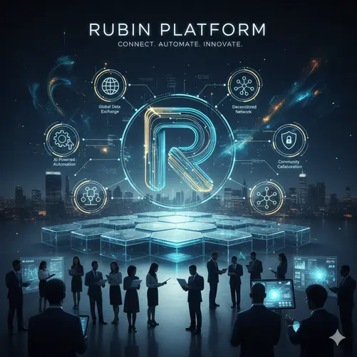 루빈 플랫폼 관련 AI 생성 이미지.