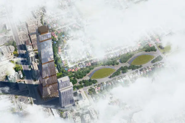 캐나다에 본사를 둔 다이알로그는 탄소 제로에 보탬이 될 수 있는 105층 높이의 목재 타워를 특허 출원했다 (사진=다이알로그 공식 웹페이지)